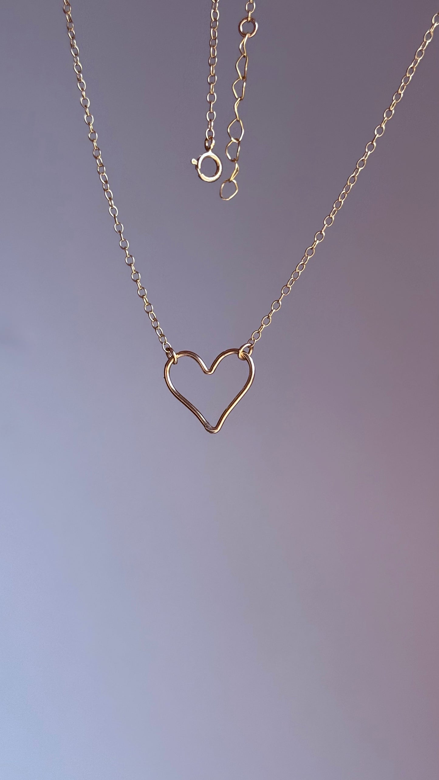 Heart Choker in 14k Gold Fill