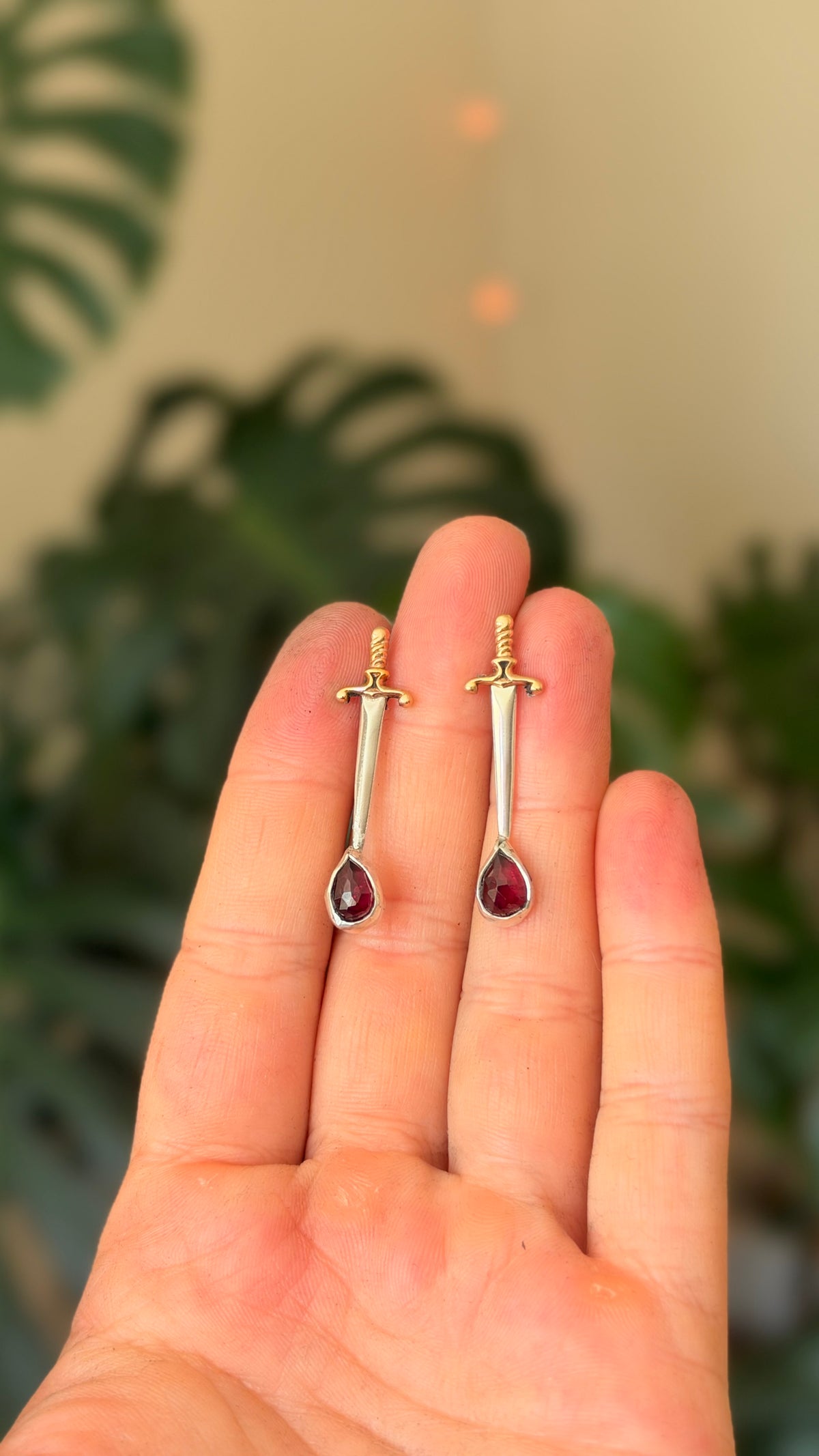 The Sacrifice Stud • Bloody Dagger Stud • knife jewelry