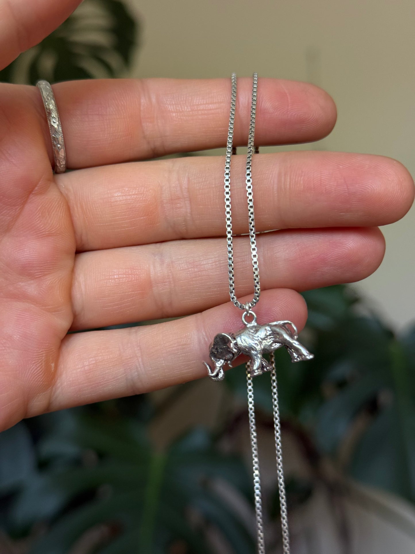 Articulating Elephant Necklace