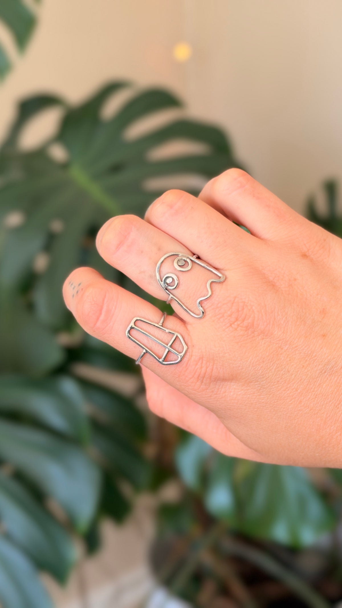 Coffin Hollow Form Ring size 8