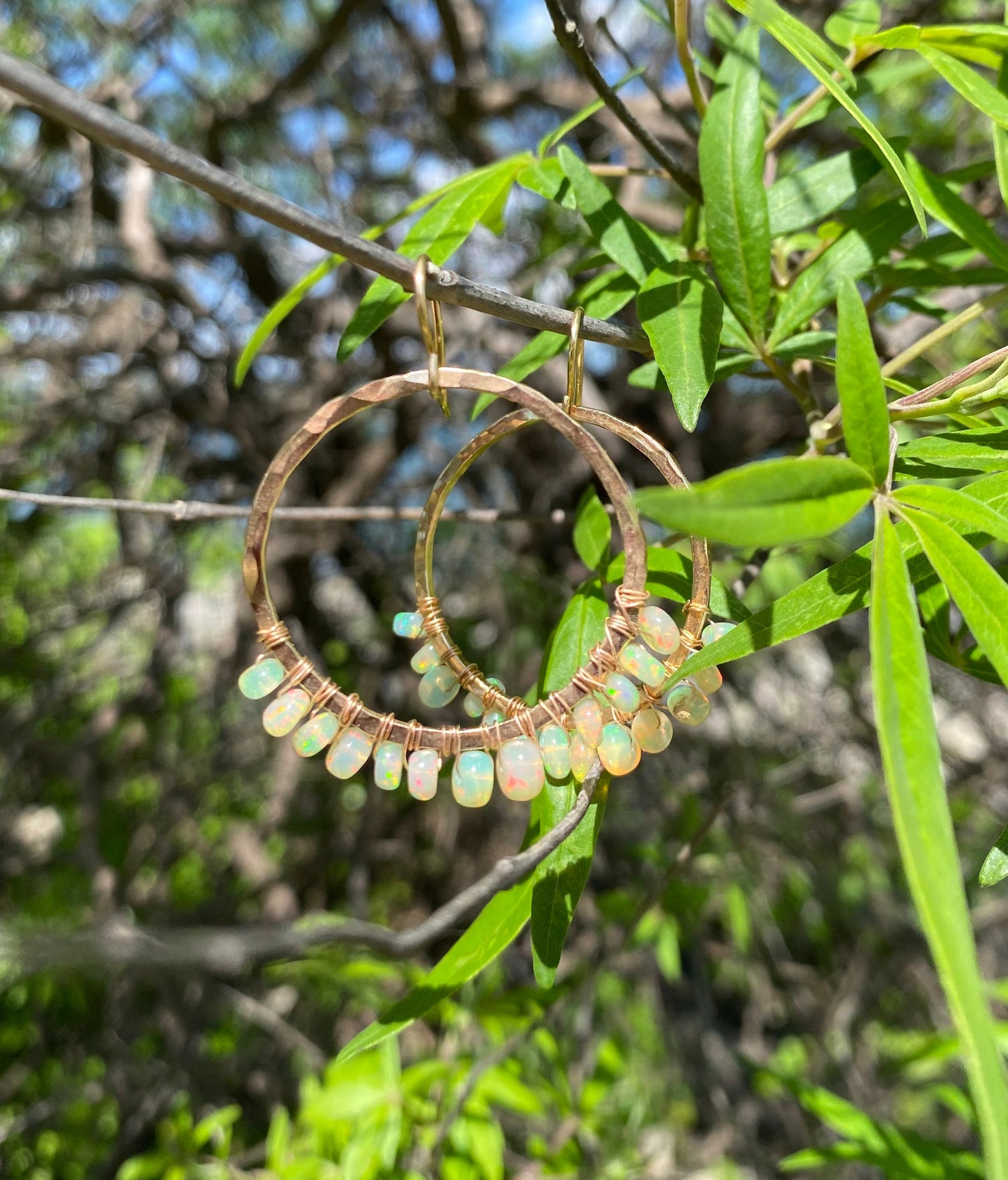 Welo Opal Hoop Earring