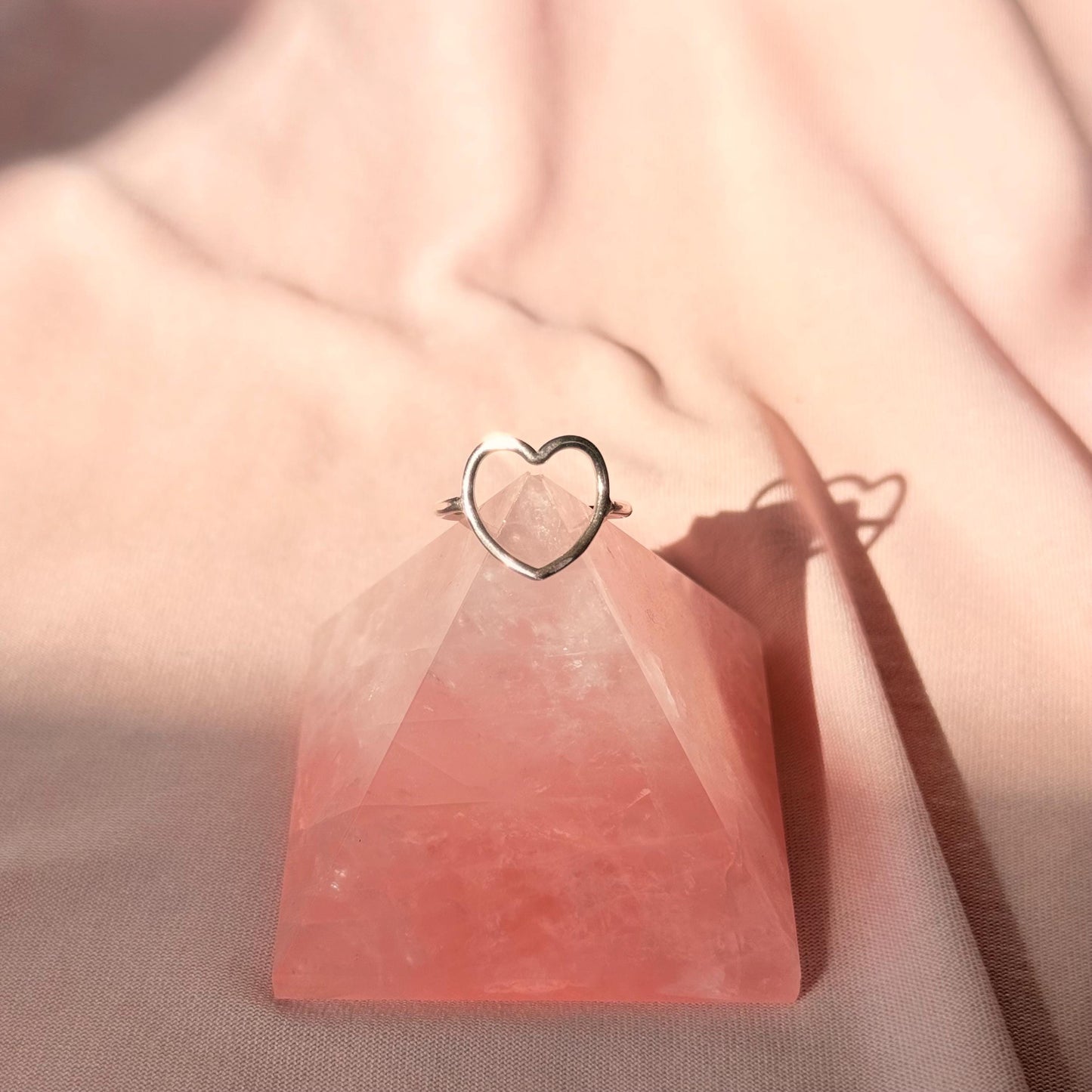 Heart Studs in sterling silver • Heart jewelry set