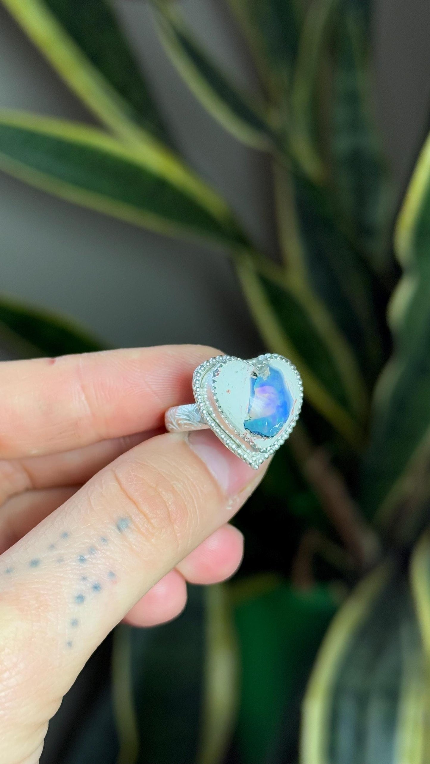 Mexican Cantera Opal Moon Made to order Ring