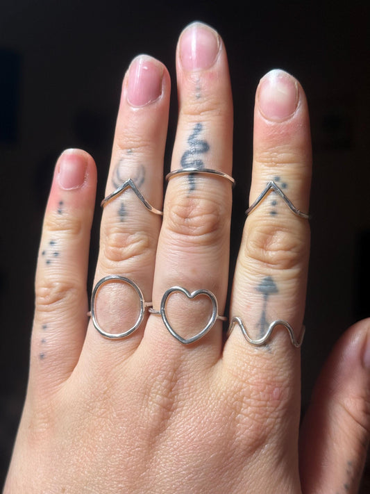 Silver Stacking Rings Made to Order