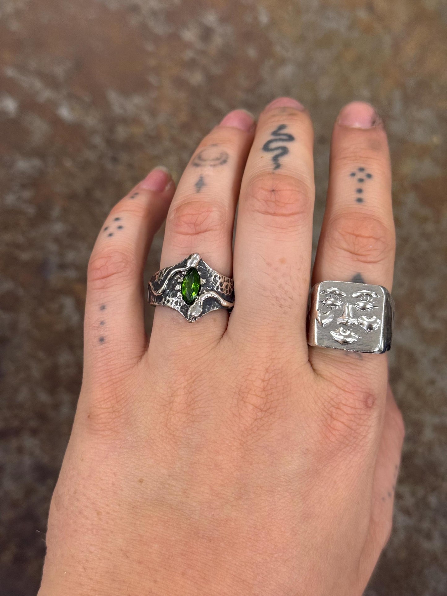 The Shedding Peridot Ring size 7
