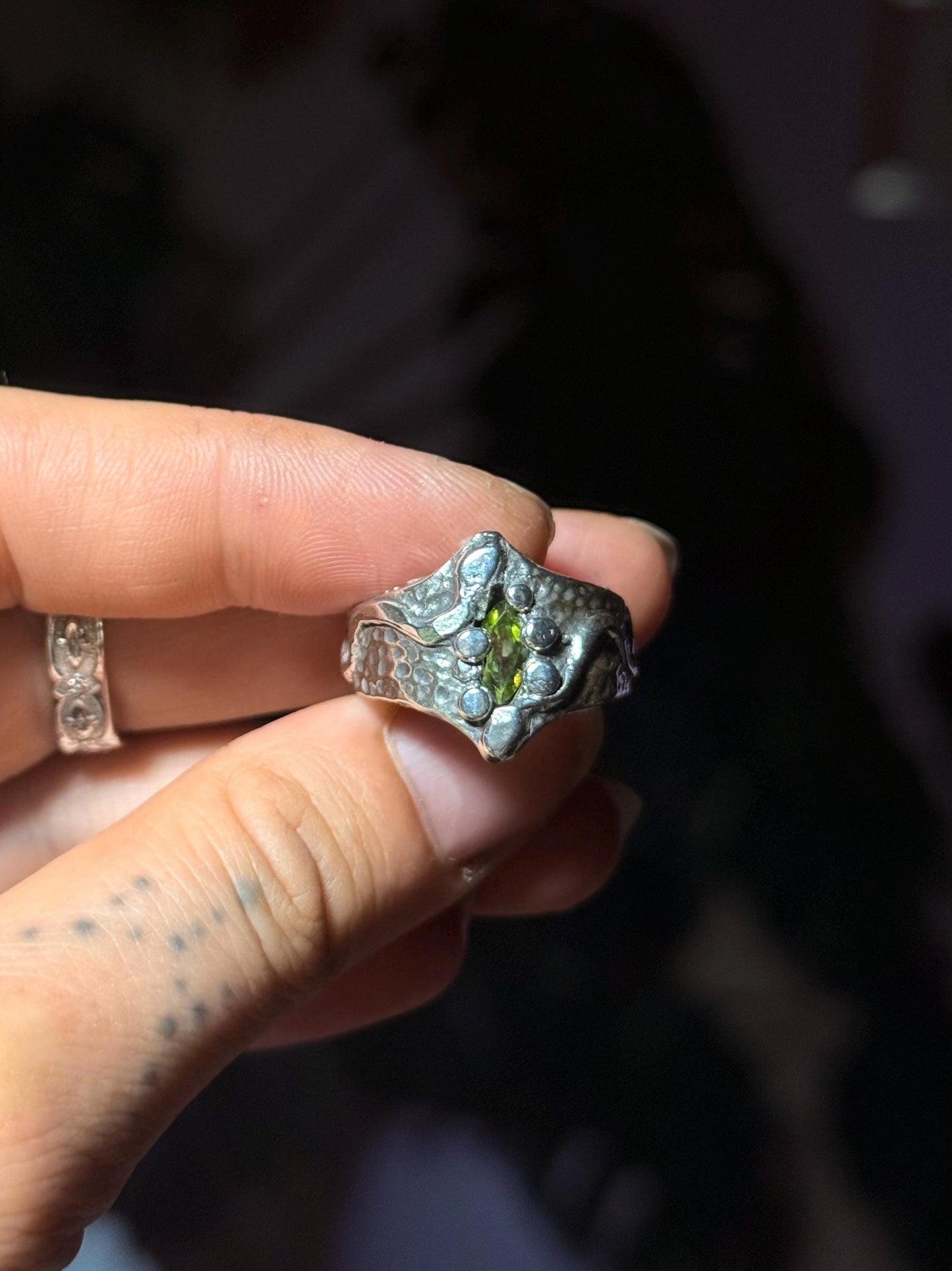 The Shedding Peridot Ring size 7