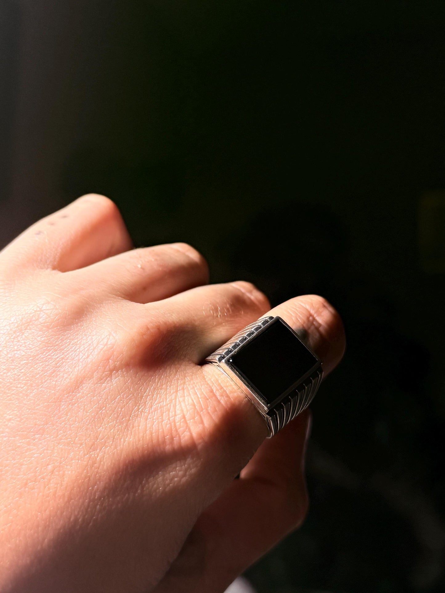 Onyx Mens ring size 10