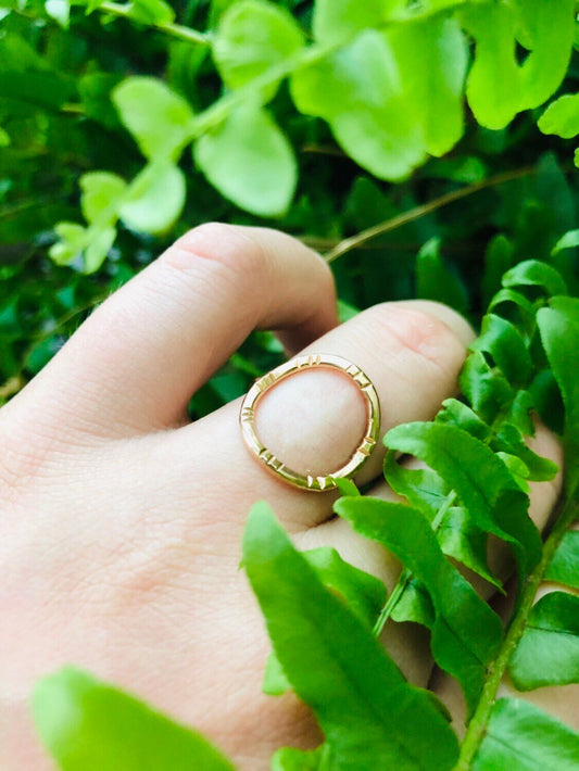 Gold filled / Silver O ring • All sizes avaliable • Etched O Ring • Gold O ring • gold circle ring • gifts for her