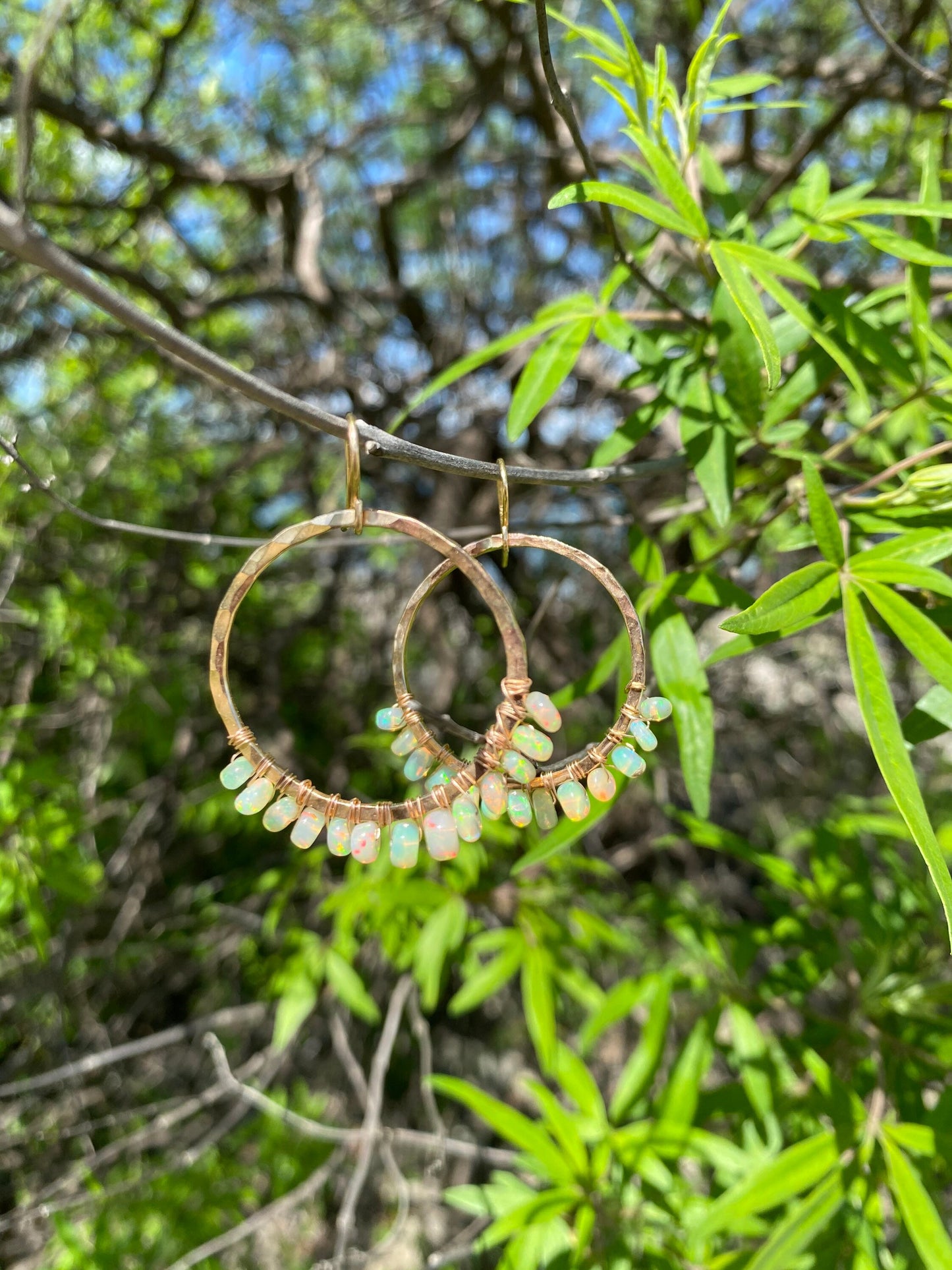 Welo Opal Hoop Earring
