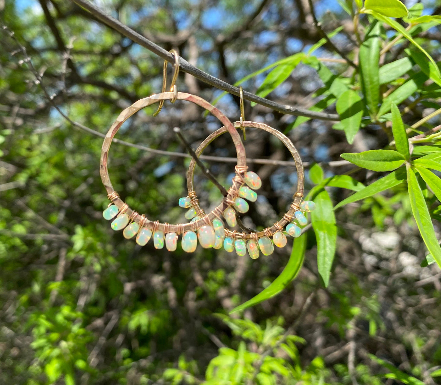 Welo Opal Hoop Earring