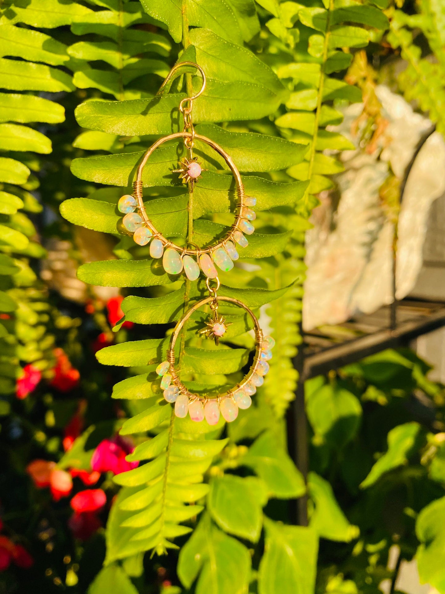 Welo Opal Hoop Earring