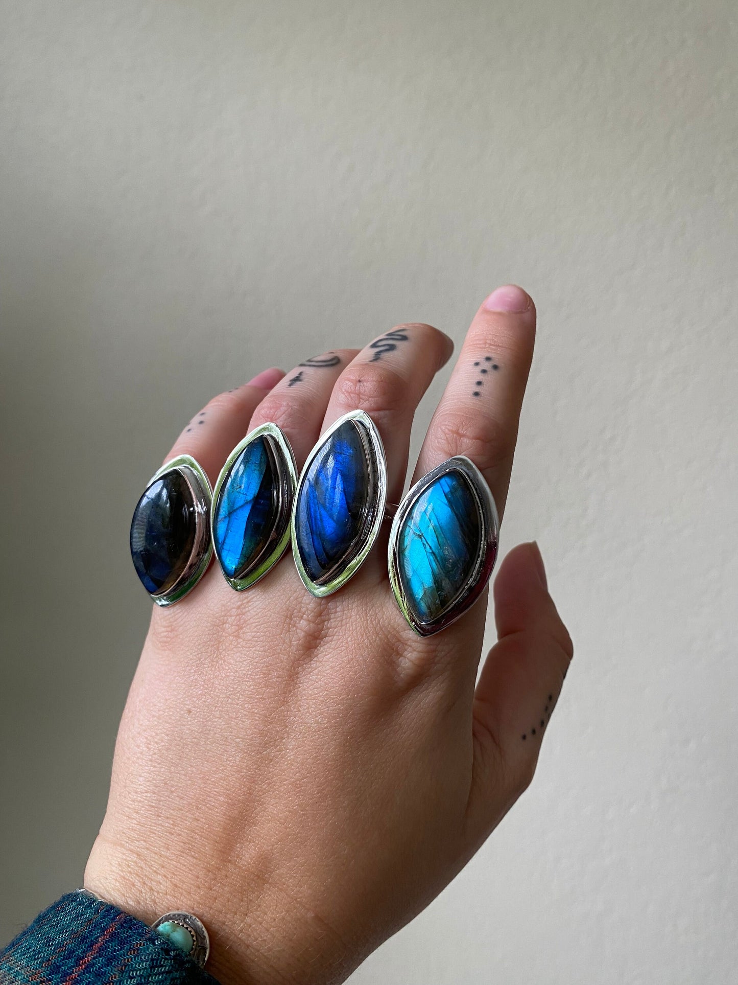 Labradorite Spaceship Ring • sterling silver statement ring • sizes 6-10