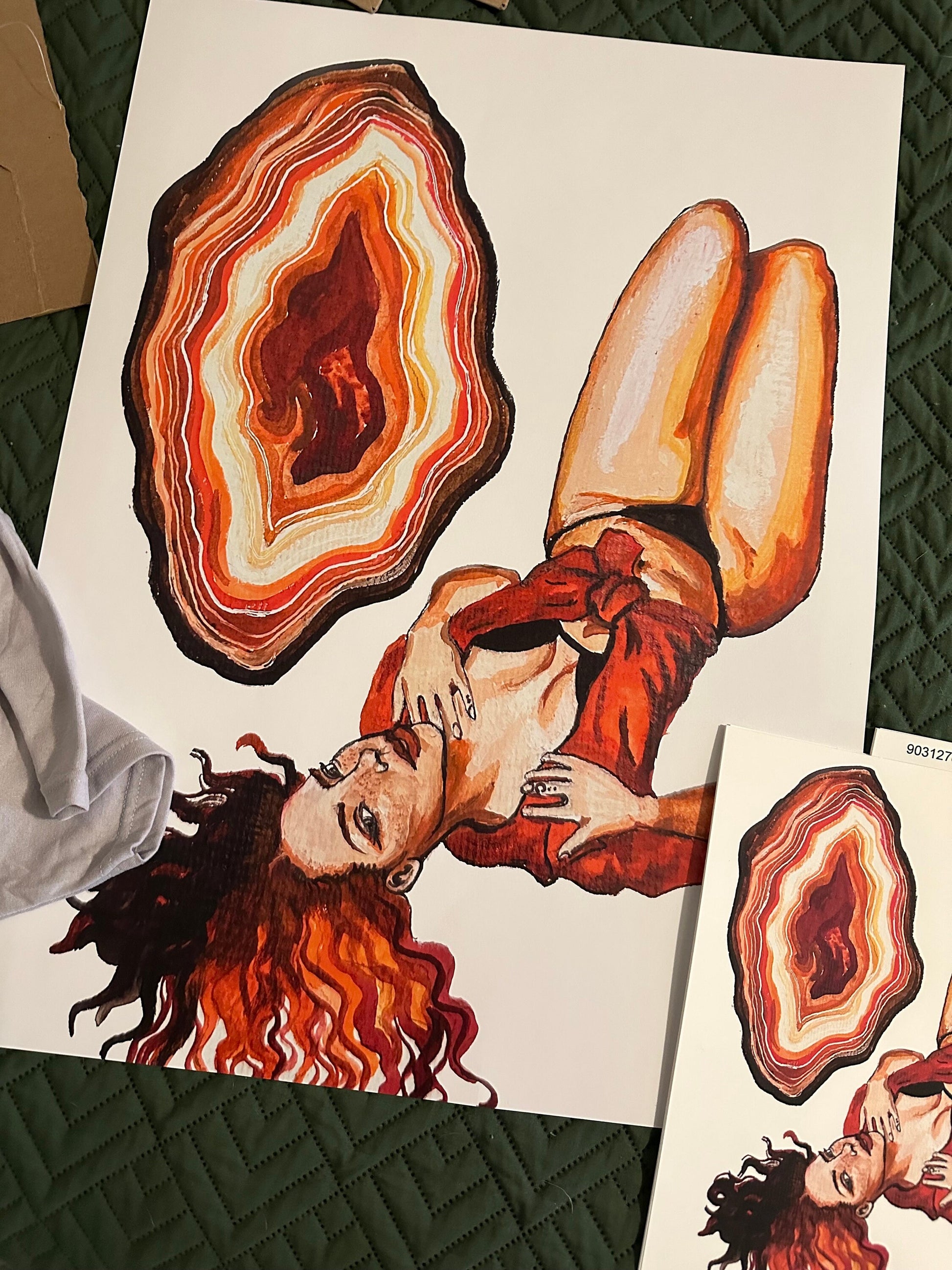 Juliet + Red Agate Giclée Print 8x10