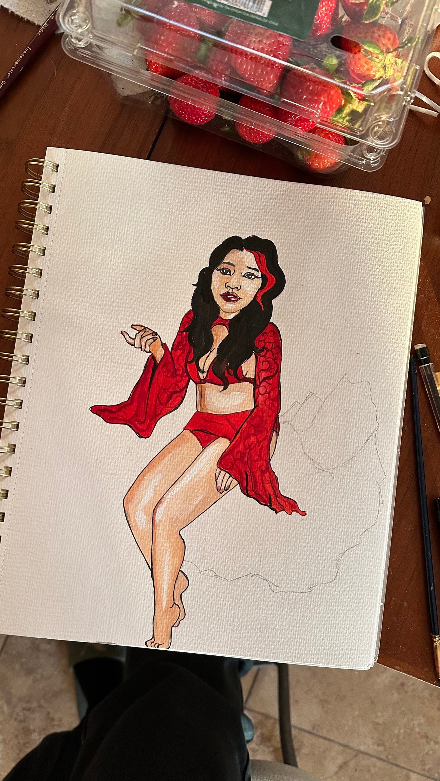 Raw Ruby + Connie Giclée Print 8x10