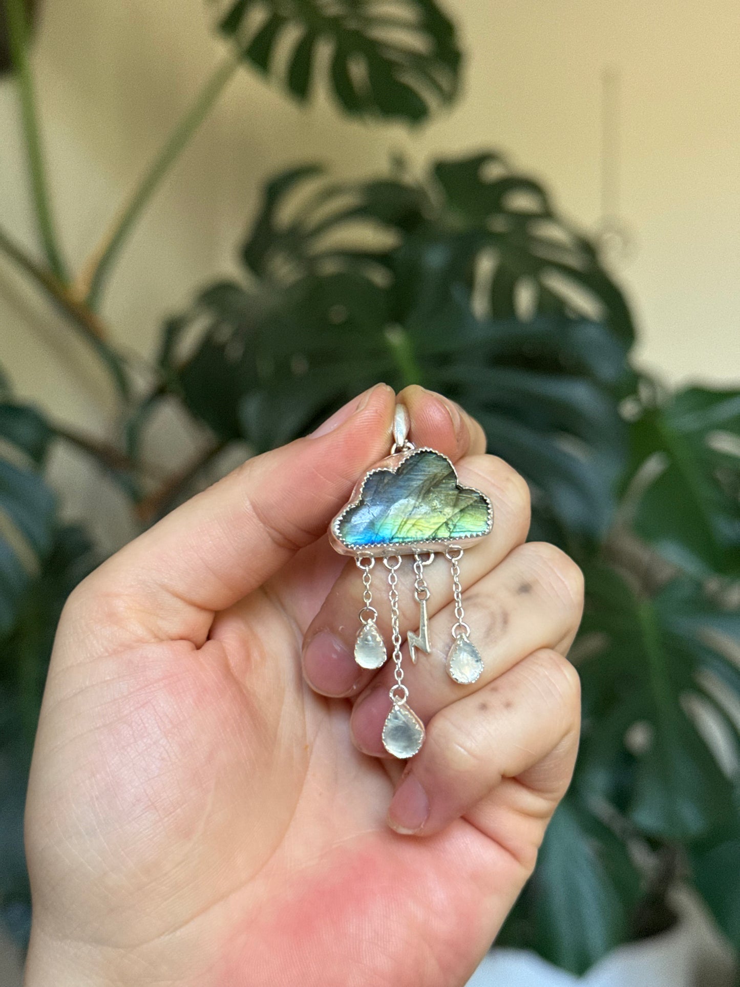 Labradescent Clouds Necklace
