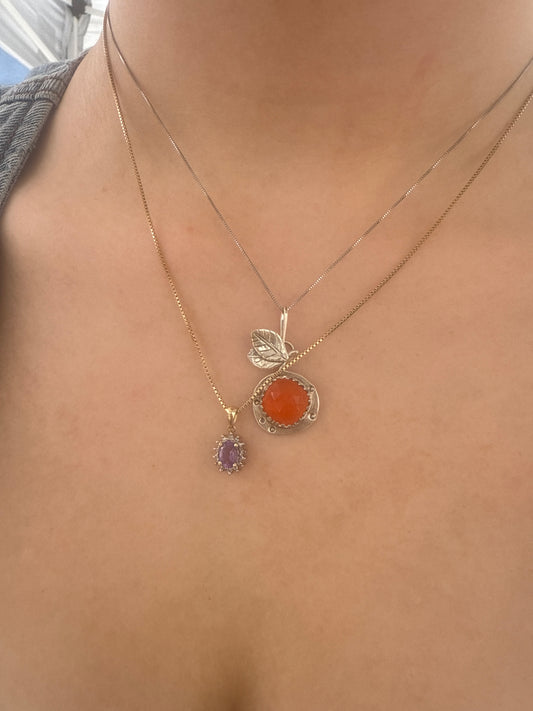 orange necklace