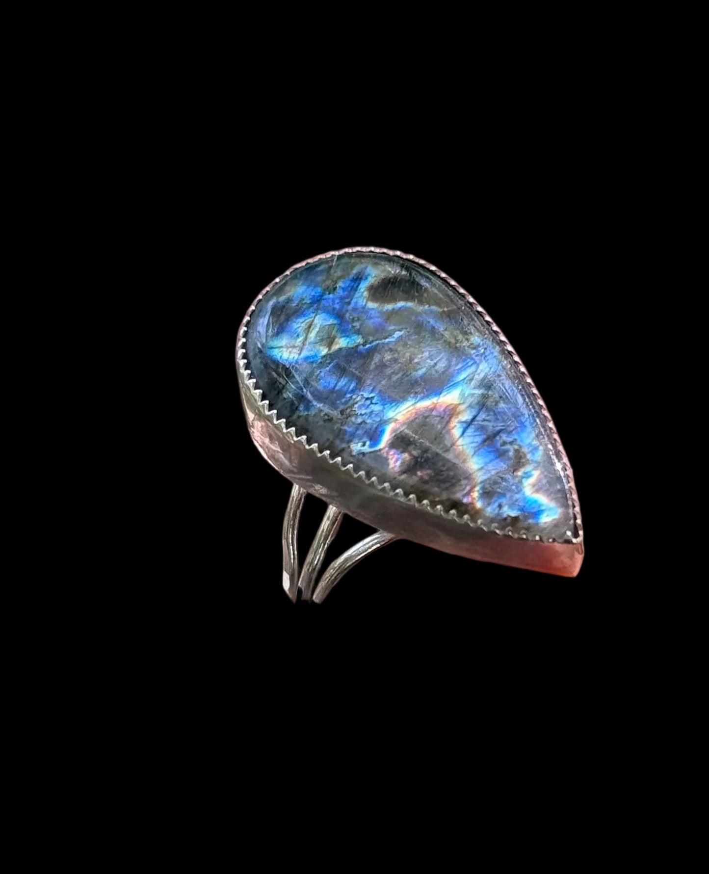 Stunning Spectrolite Ring size 8.5-10