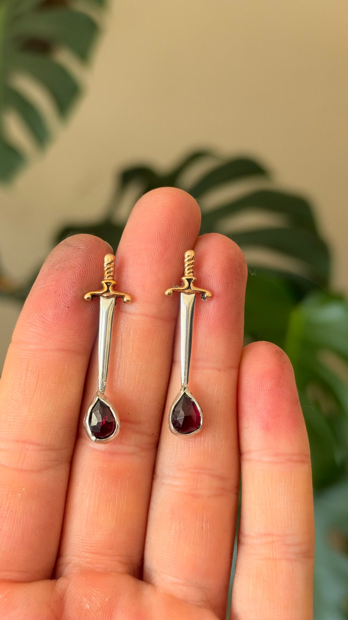 The Sacrifice Stud • Bloody Dagger Stud • knife jewelry