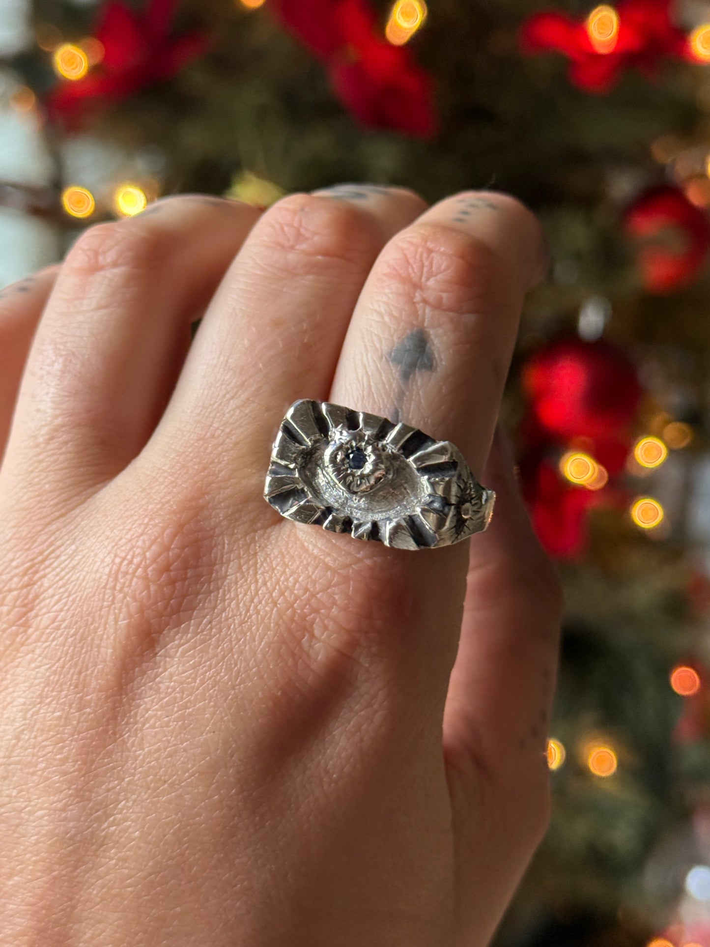 Intuitive Heavy Silver Ring size 9.5/10