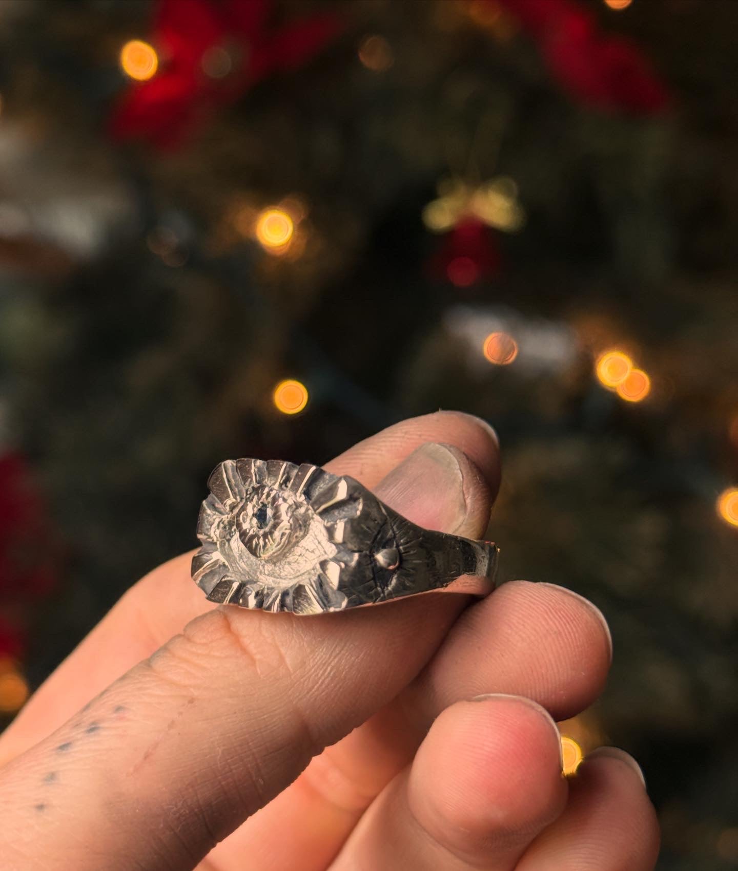 Intuitive Heavy Silver Ring size 9.5/10