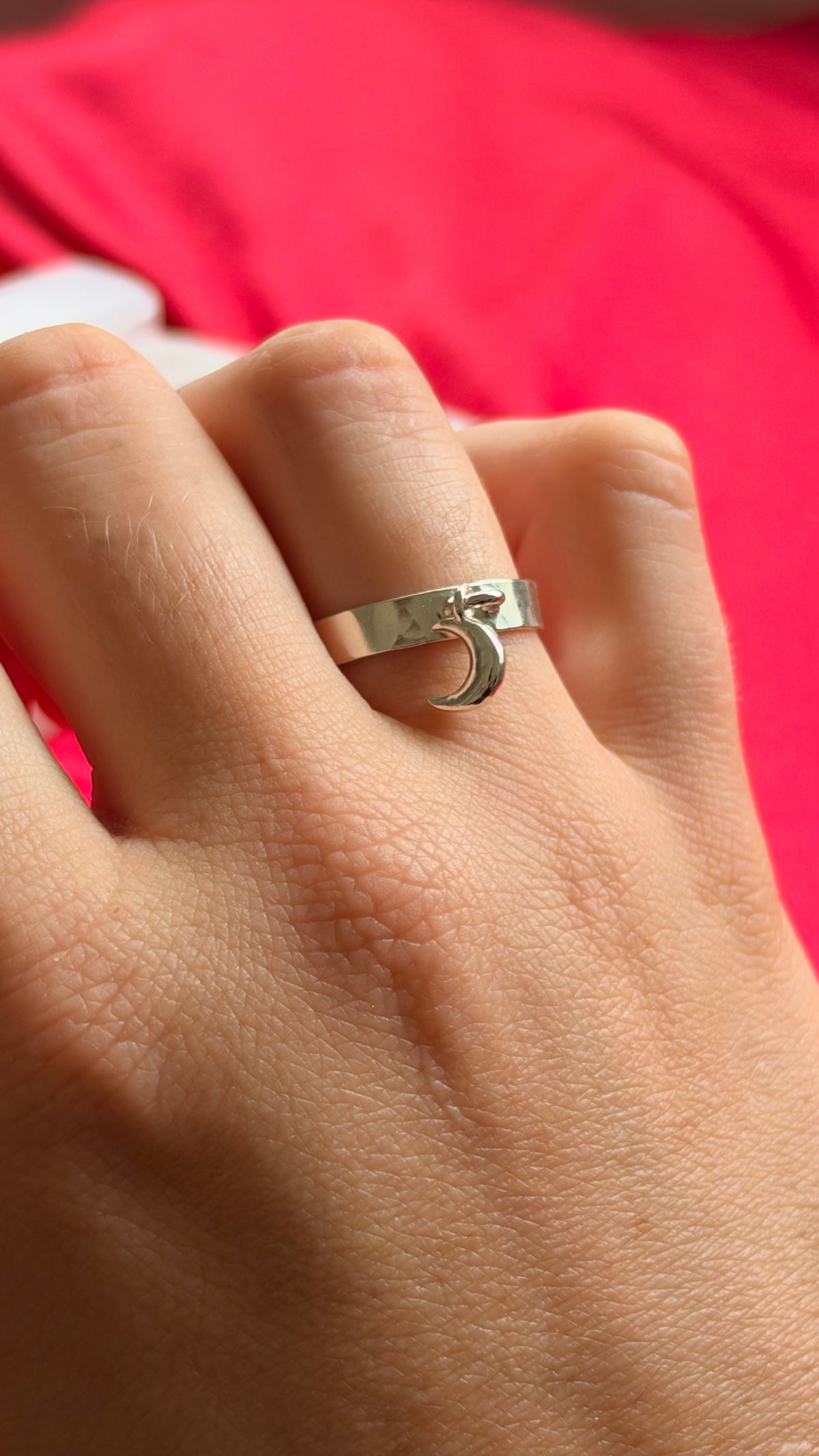 Moon Dangle Ring