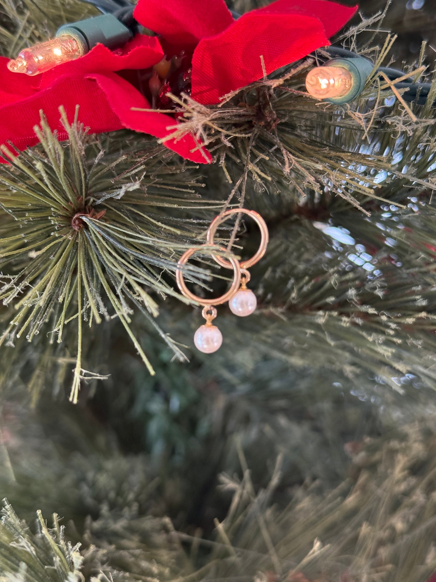 14k Gold Fill + Freshwater Pearl Hoops
