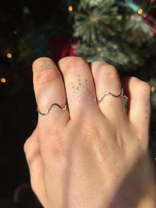 Sterling Wavy Ring