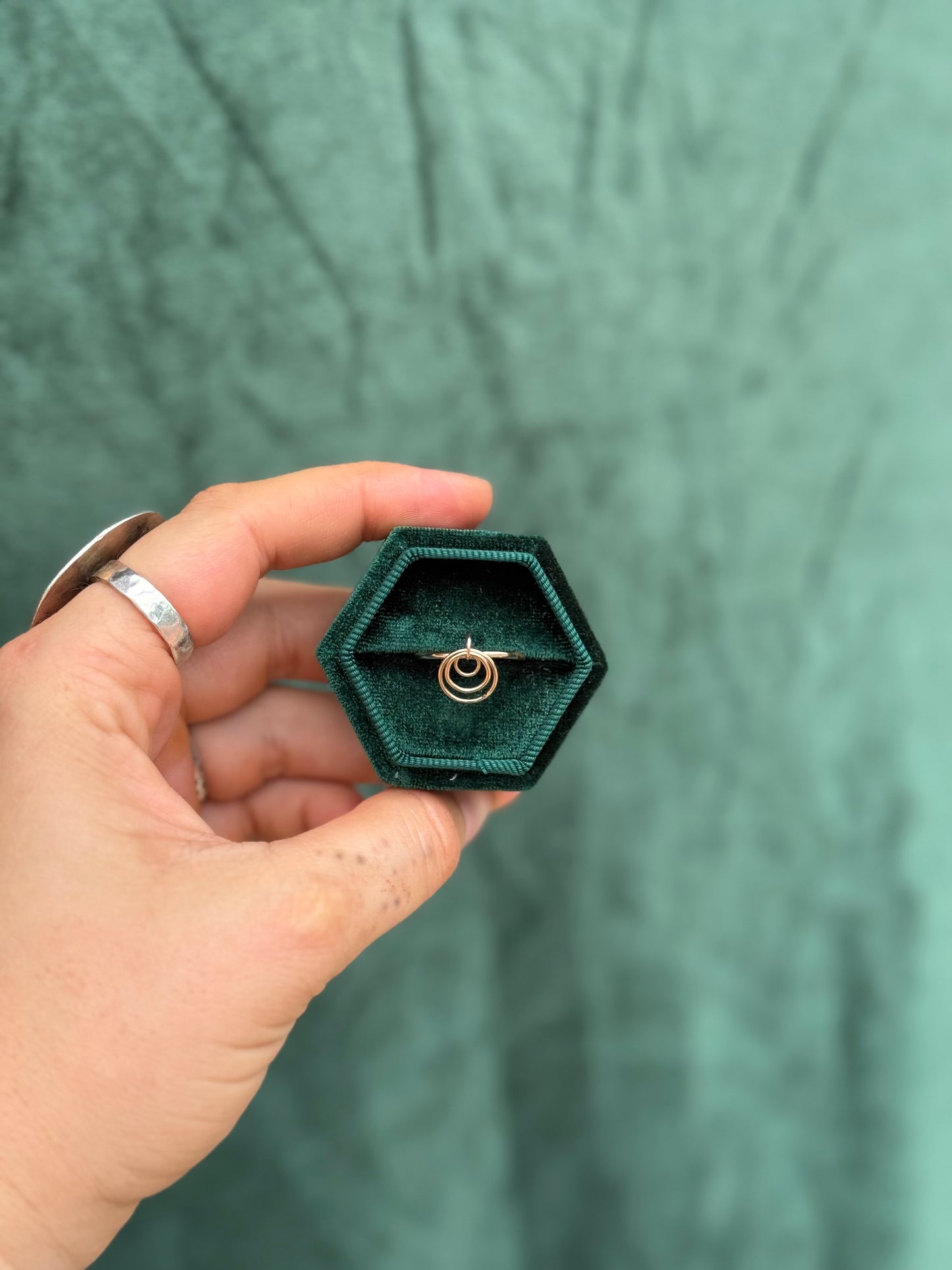 14k Gold fill Fidget Ring -