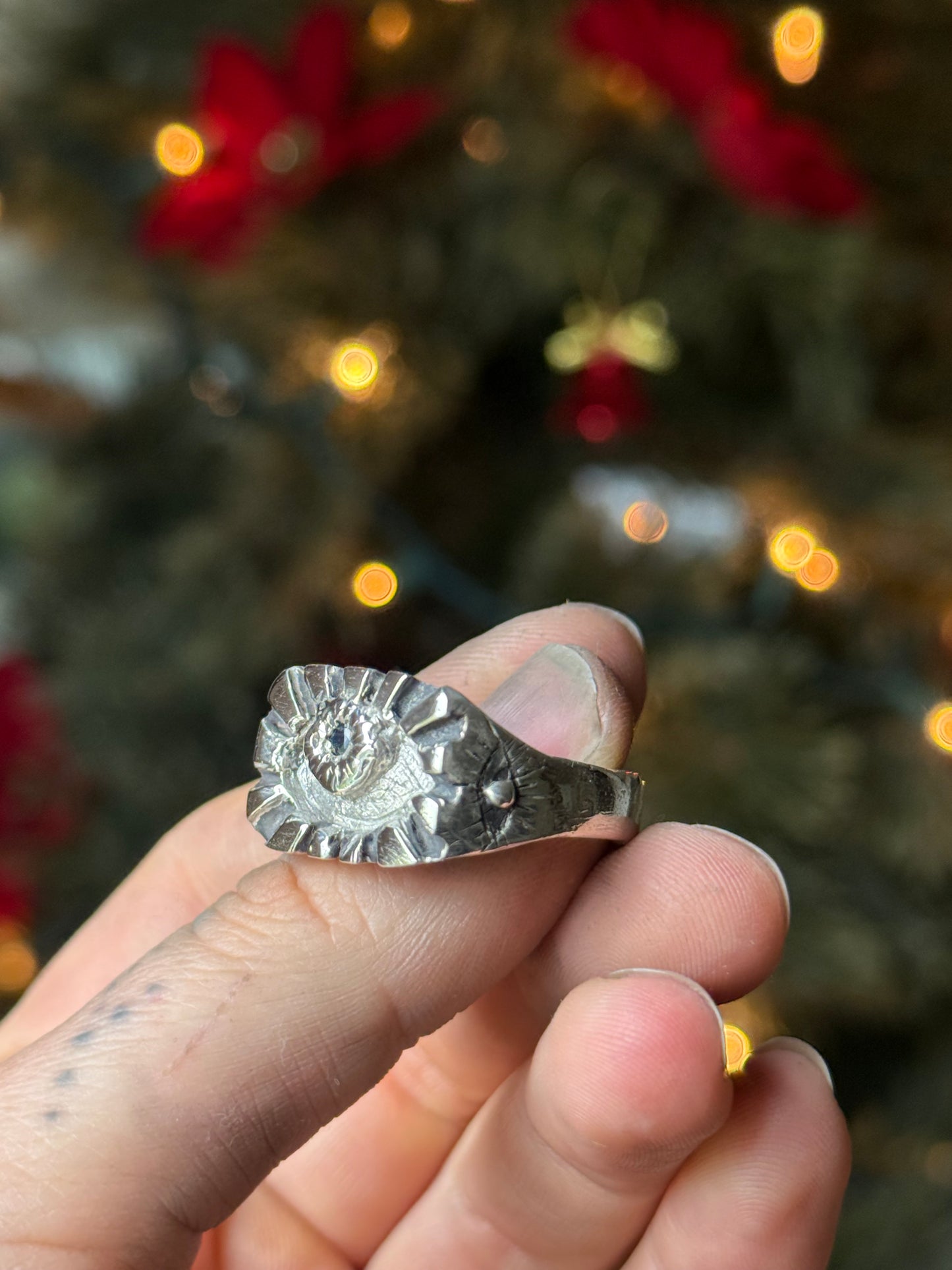 Intuitive Heavy Silver Ring size 9.5/10