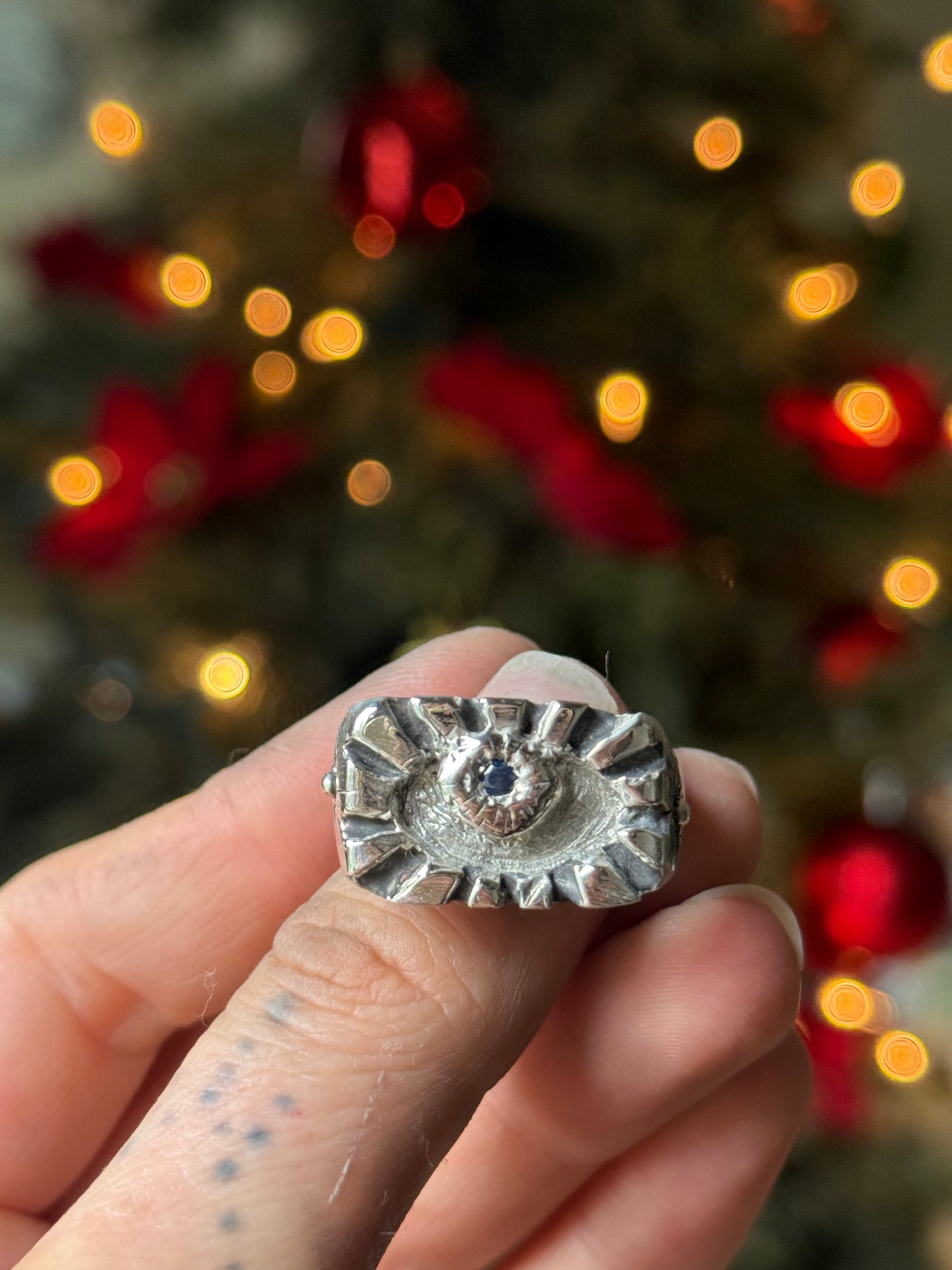 Intuitive Heavy Silver Ring size 9.5/10