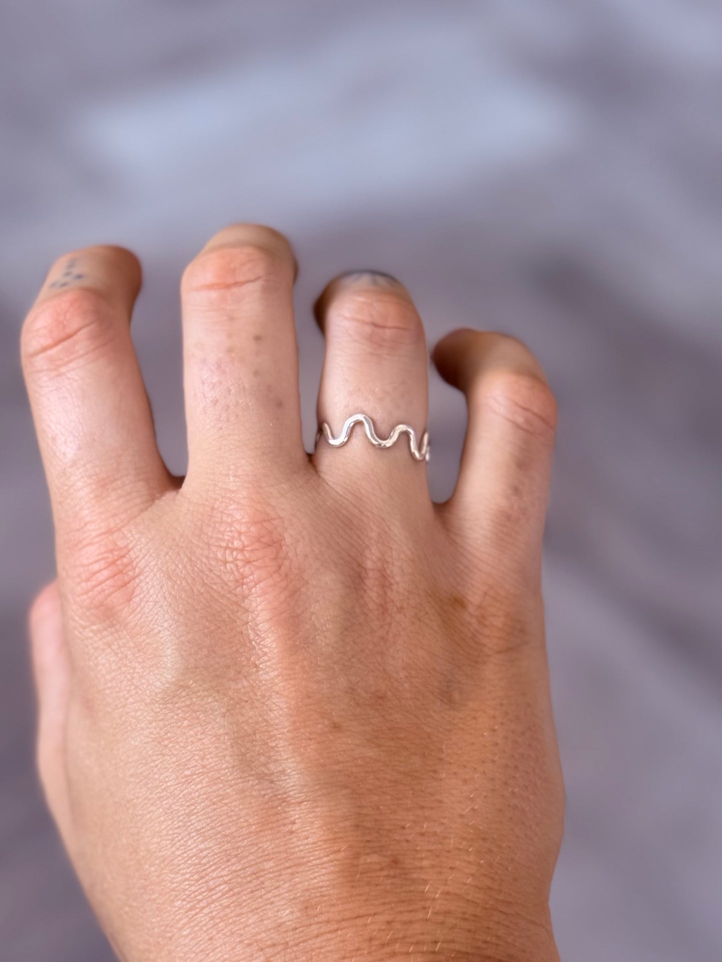 Sterling Wavy Ring