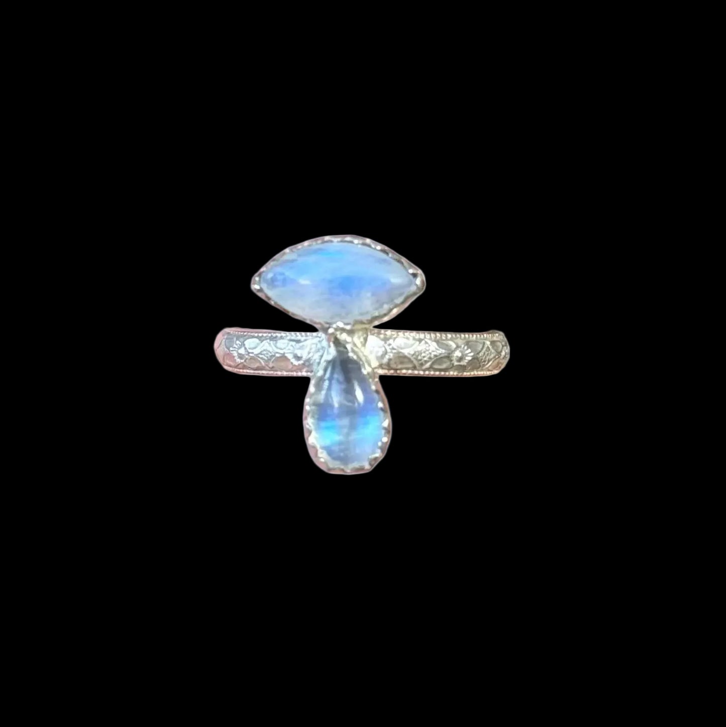 Moonstone Tears Ring size 7