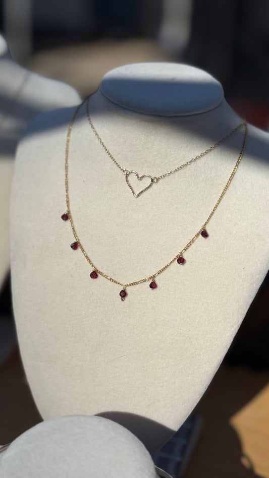 Heart Choker in 14k Gold Fill