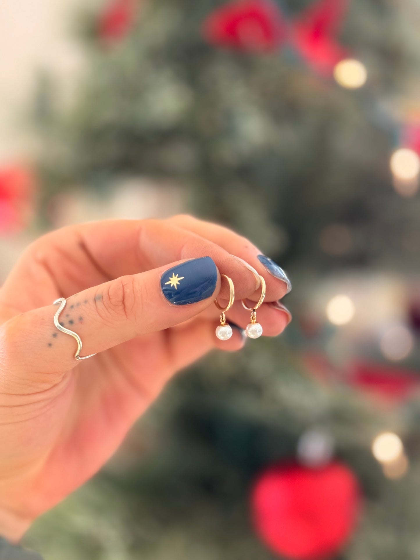 14k Gold Fill + Freshwater Pearl Hoops