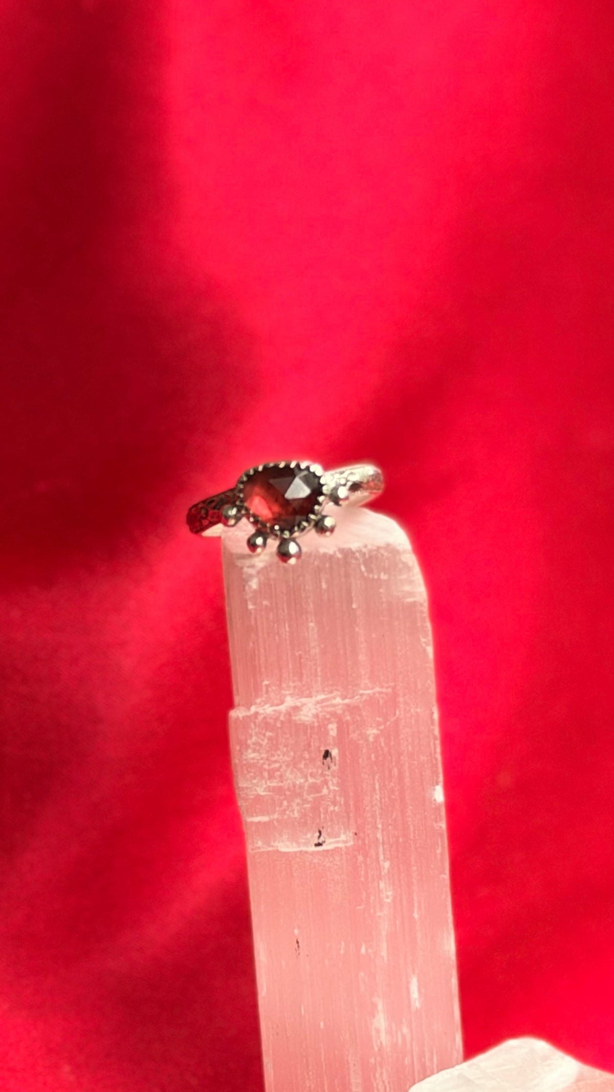 Bloody Red Garnet Ring size 6