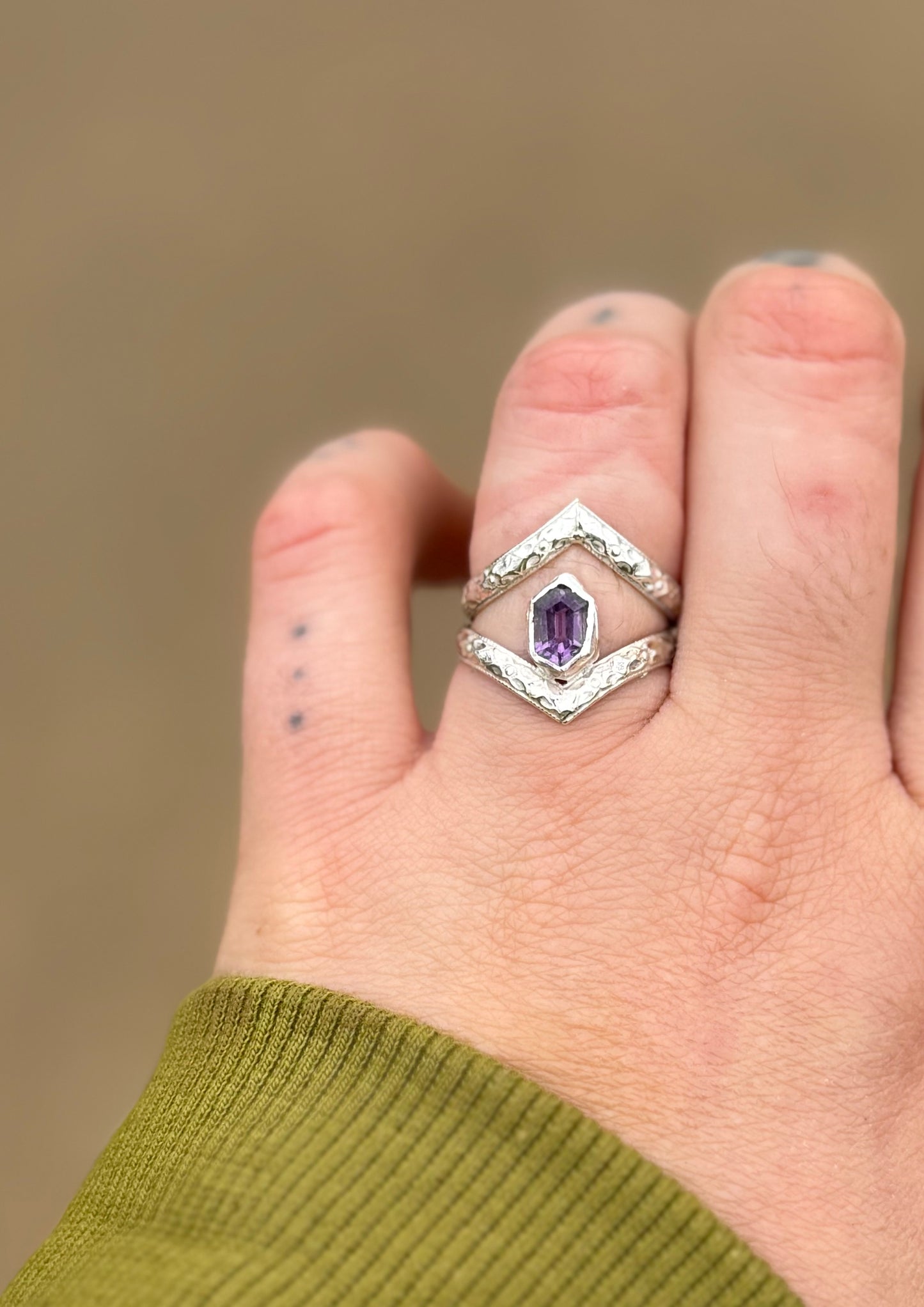 Amethyst Hexy Stacking Set size 7
