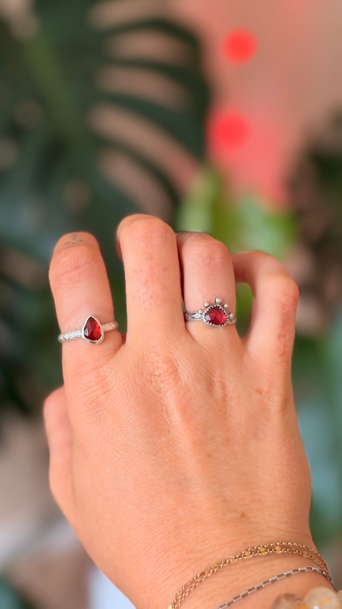 Bloody Red Garnet Ring size 6