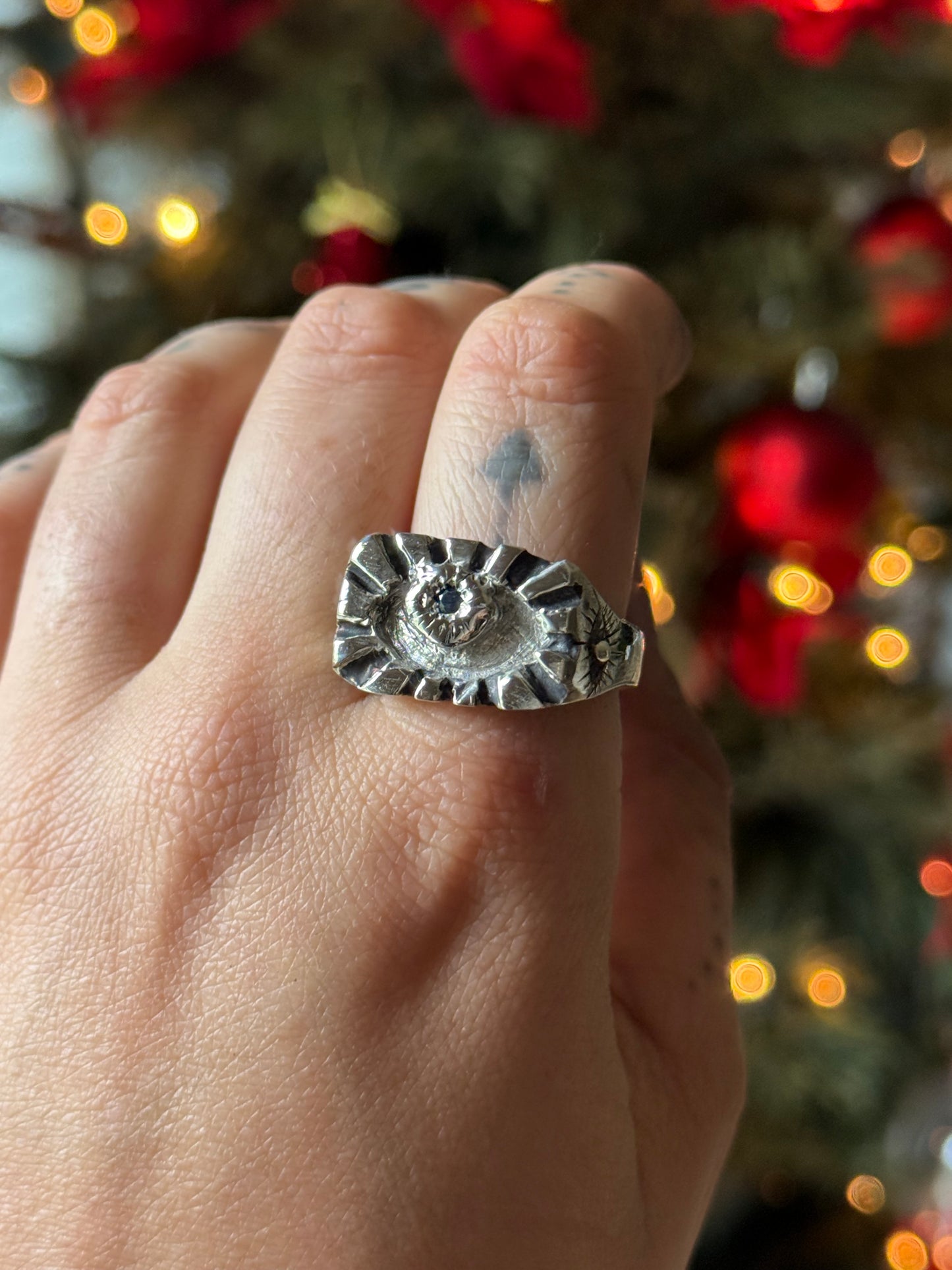 Intuitive Heavy Silver Ring size 9.5/10