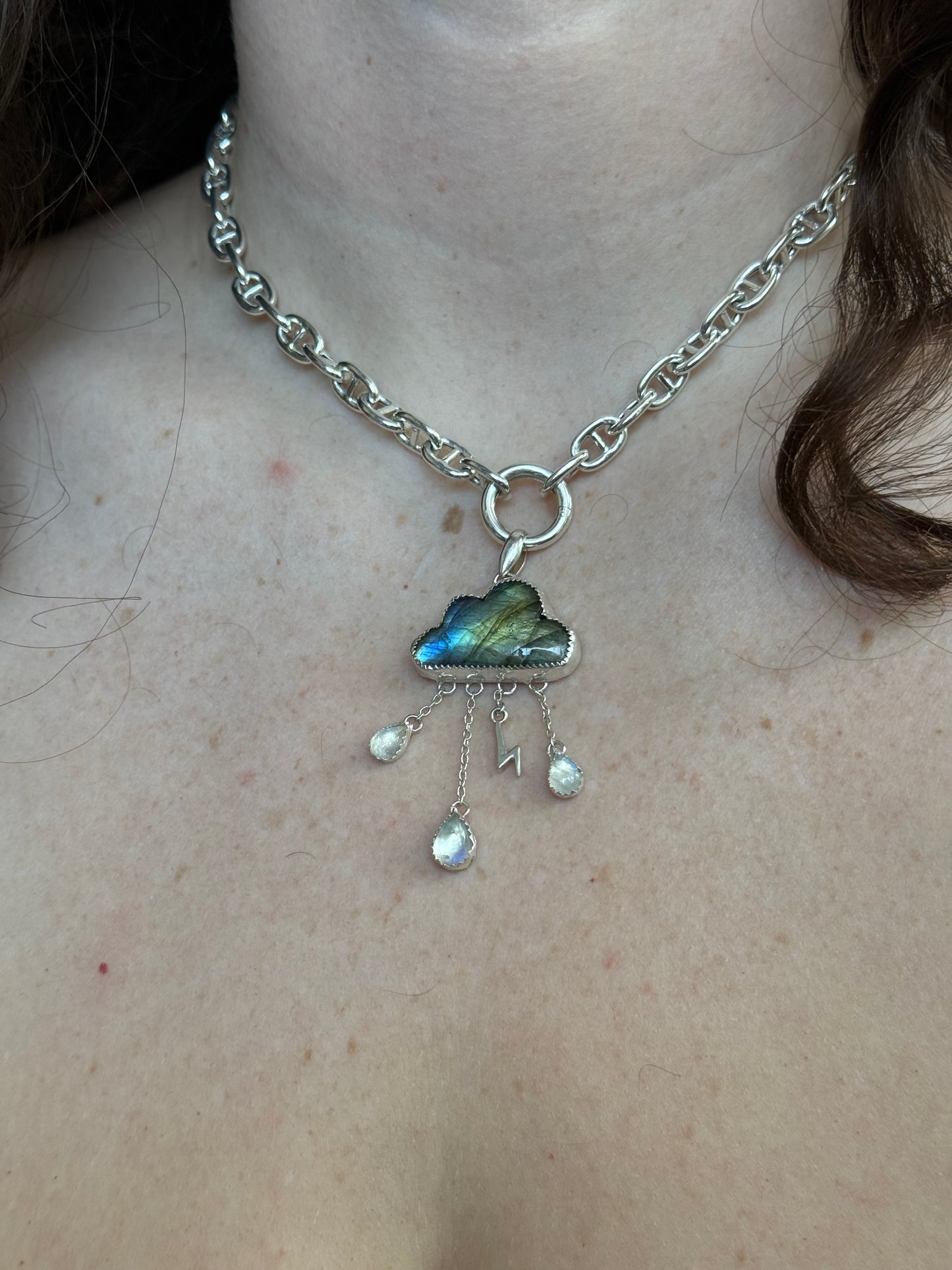 Labradescent Clouds Necklace