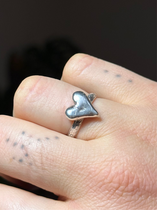SweetHeart Ring in Sterling