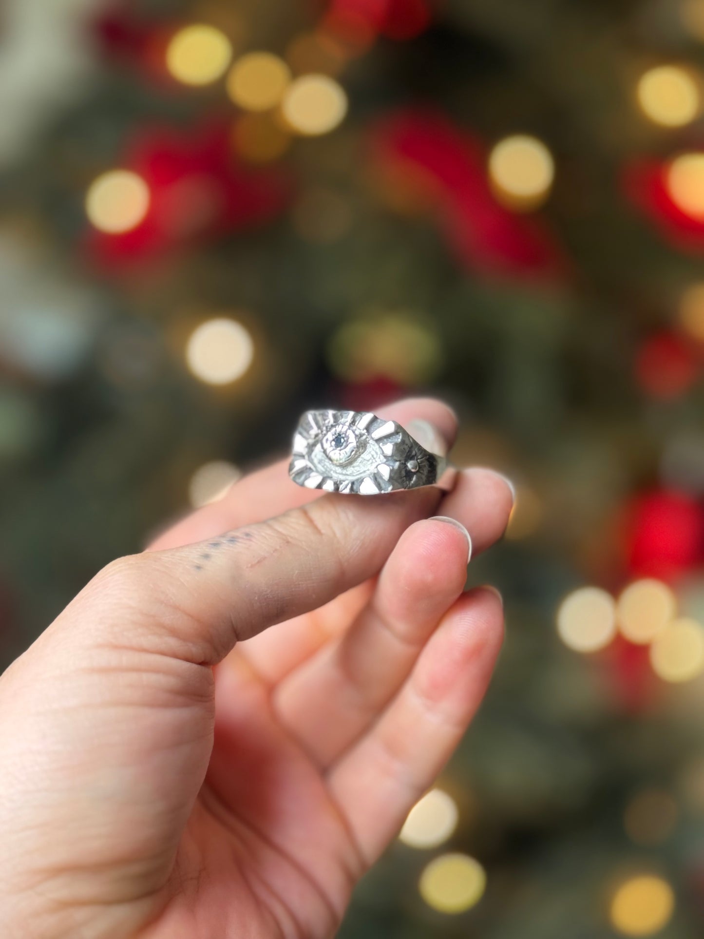 Intuitive Heavy Silver Ring size 9.5/10