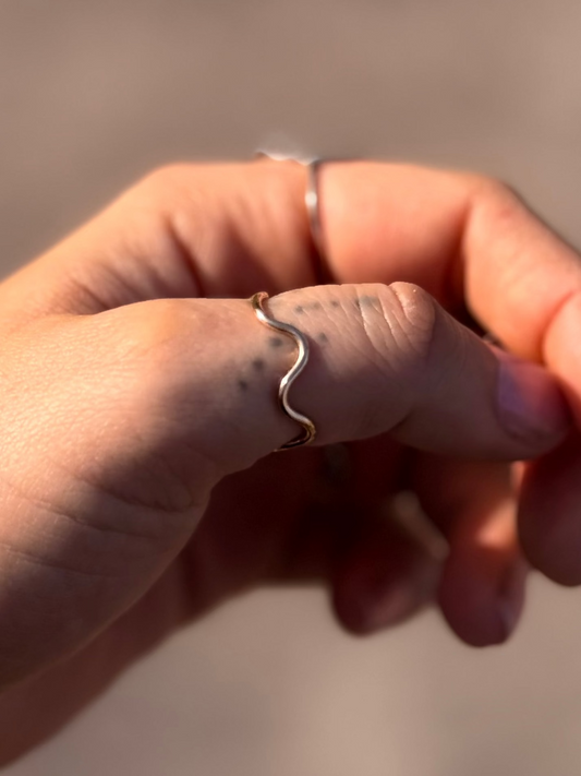 14k Gold Fill Squiggles Ring
