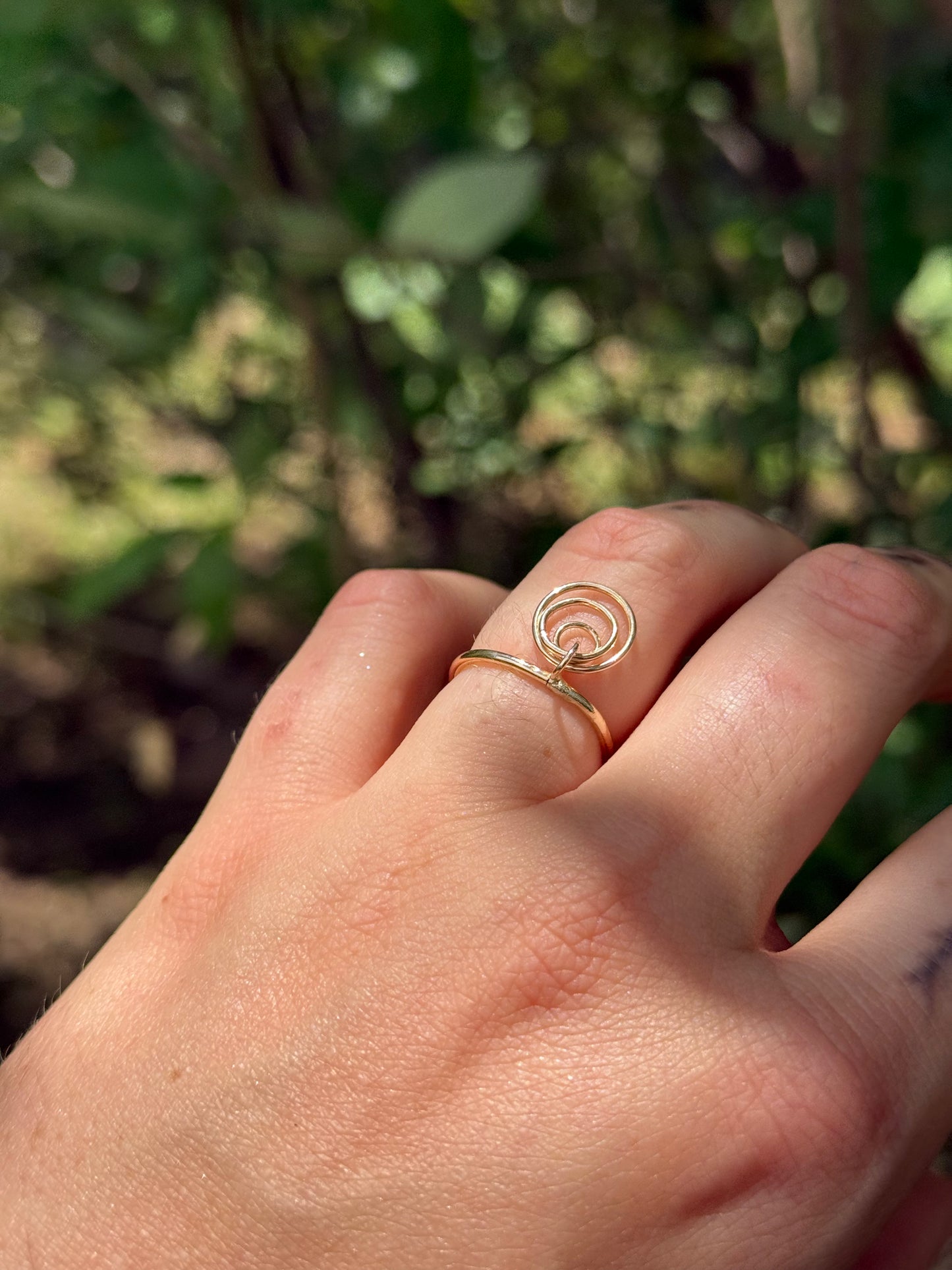 14k Gold fill Fidget Ring -