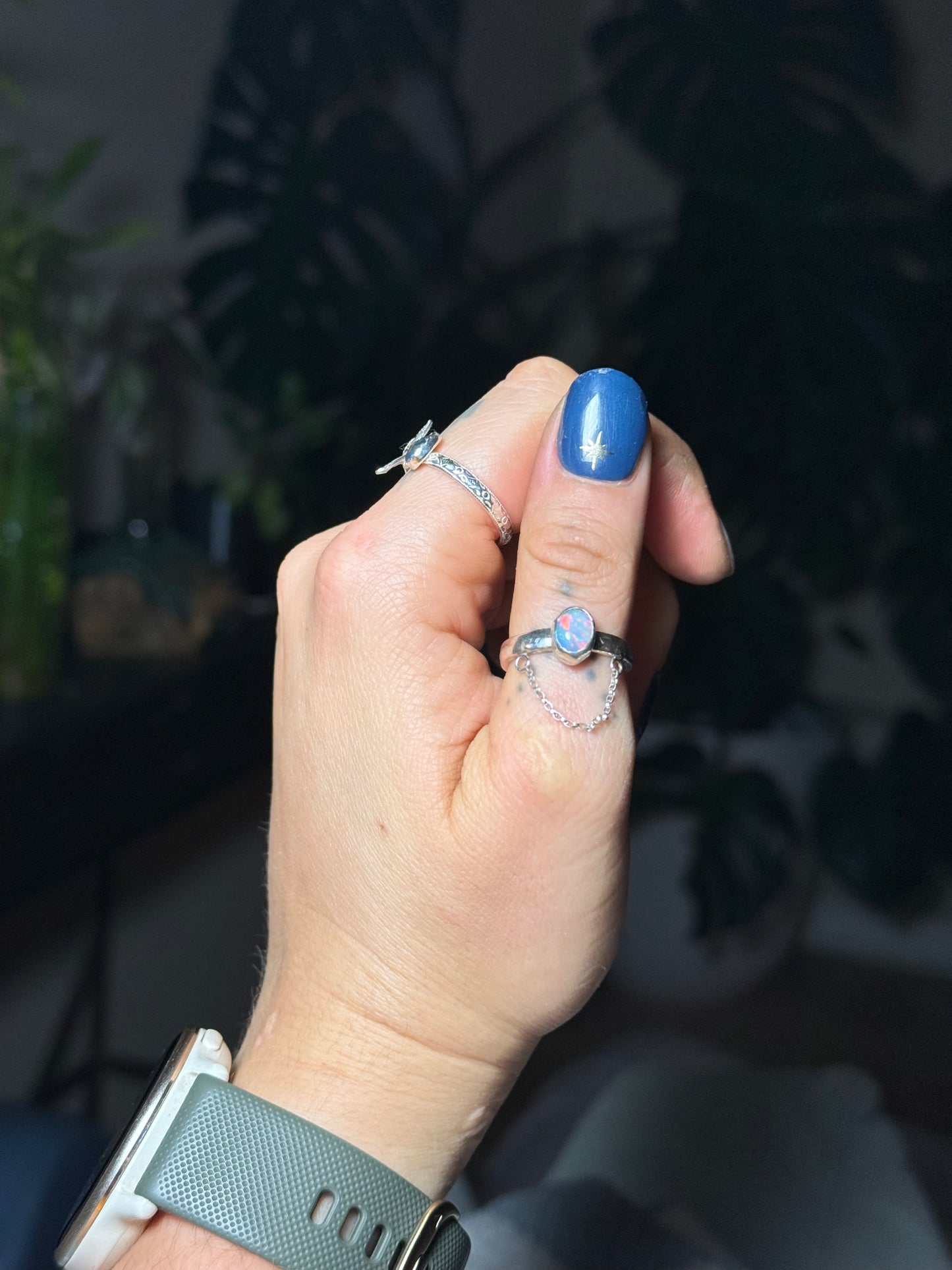 Opal in Chains Ring size 7