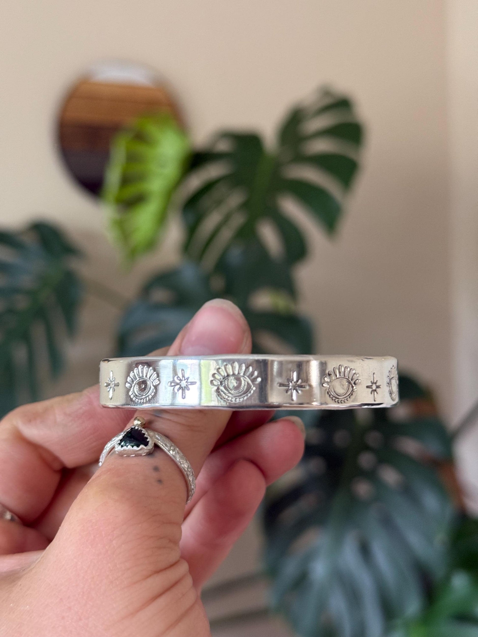 Third Eye Cuff in Sterling Silver