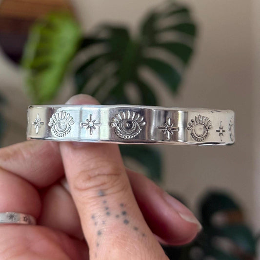 Third Eye Cuff in Sterling Silver