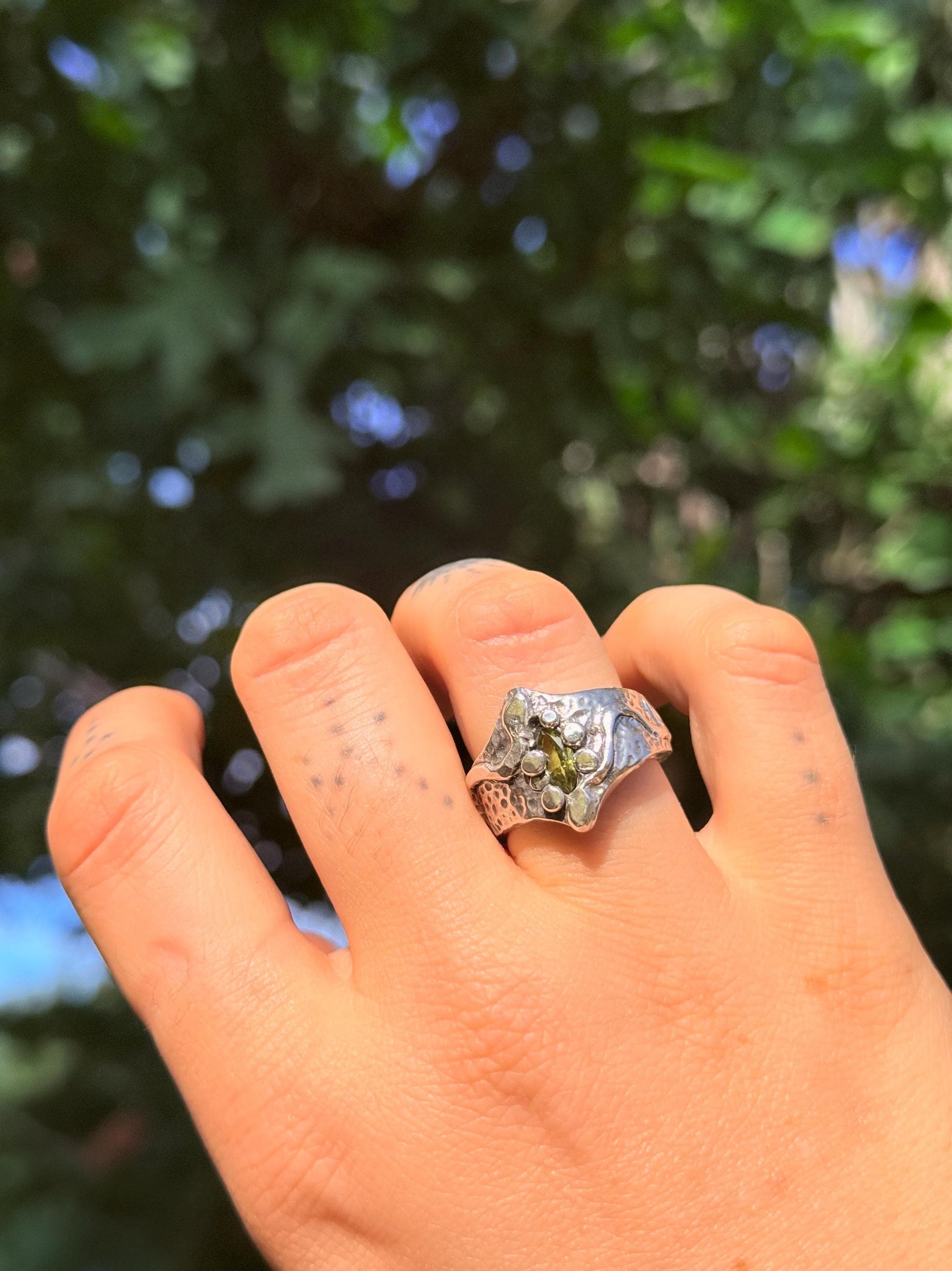 The Shedding Peridot Ring size 7