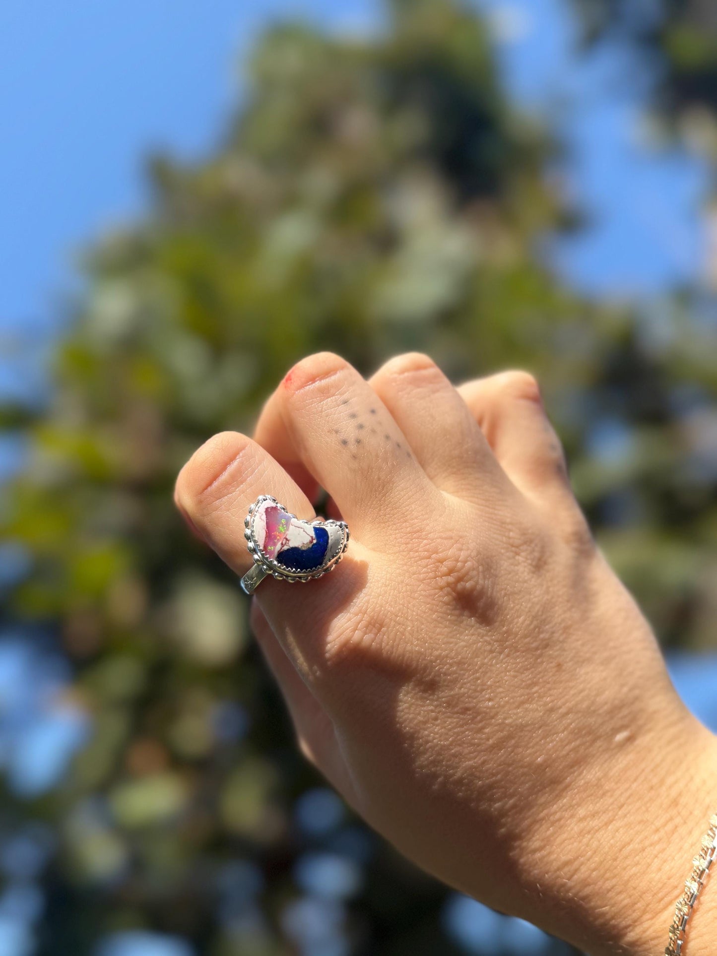 Mexican Cantera Opal Moon Made to order Ring