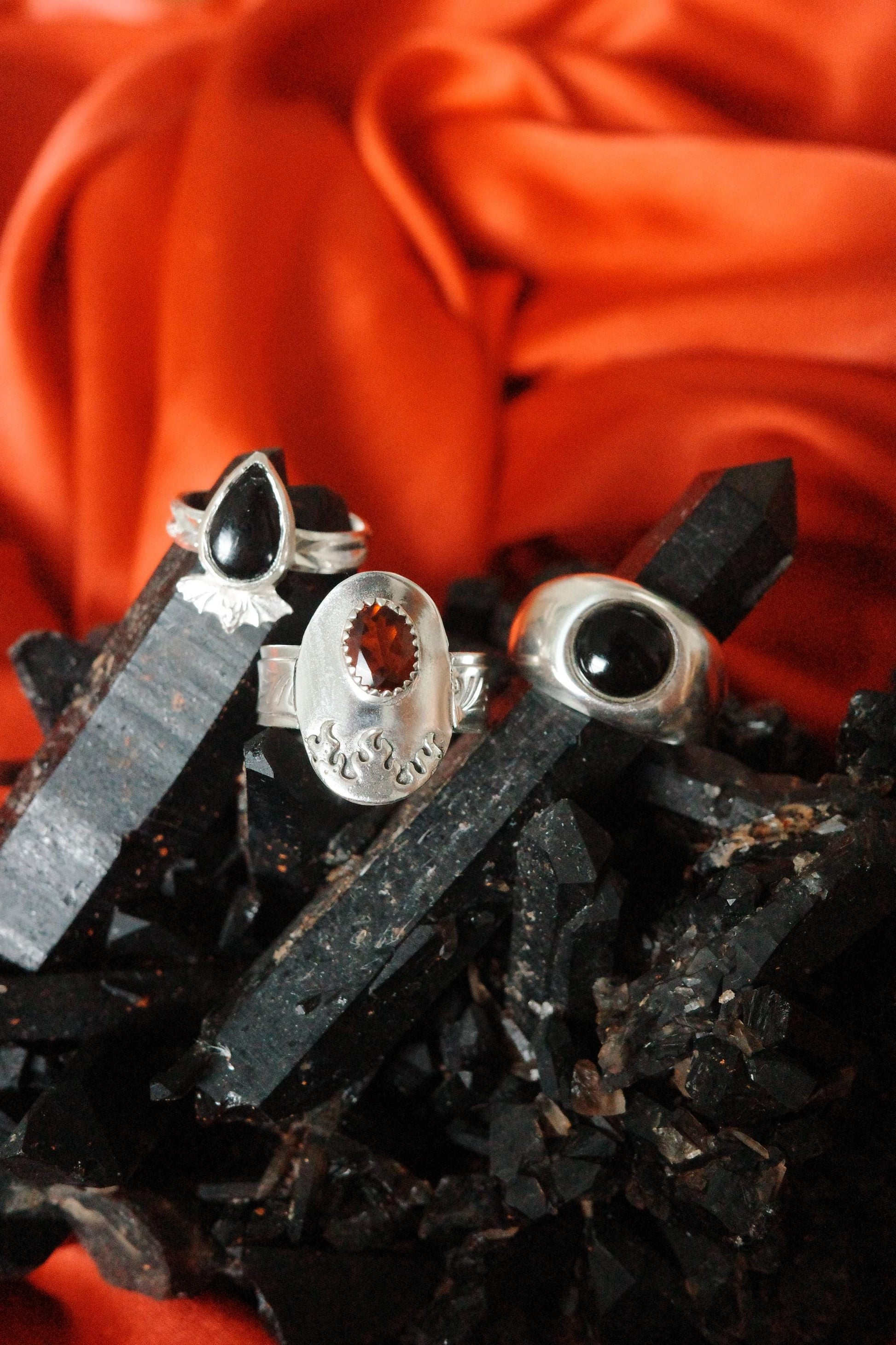 Garnet Flames Ring