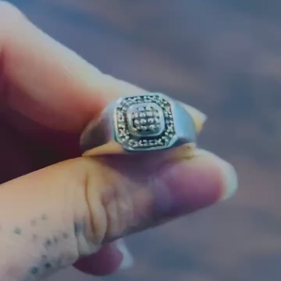 Vintage Diamond Mens Ring size 10